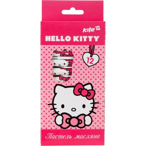 Пастель масляная 12 цветов KITE Hello Kitty HK15-071K