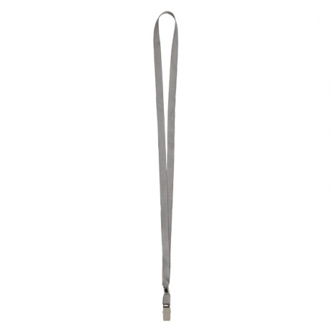 Шнурок для бейджа з металевим карабіном шириною 10 мм, довжиною 450 мм AXENT 4532-03-A сірий
