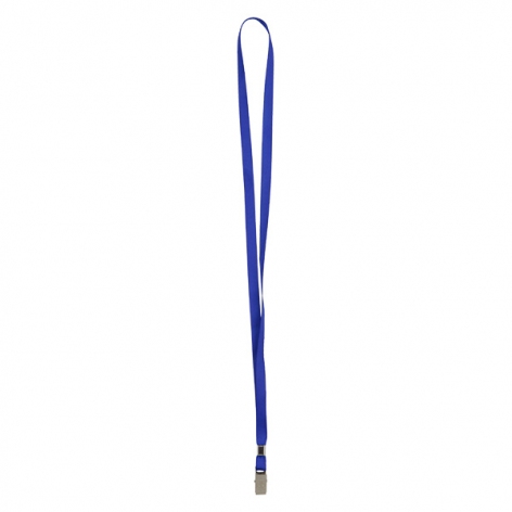 Шнурок для бейджа з металевим карабіном шириною 10 мм, довжиною 450 мм AXENT 4532-02-A синій
