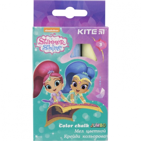 Крейда кольорова Jumbo 3 штуки в упаковці Kite Shimmer&Shine SH18-077