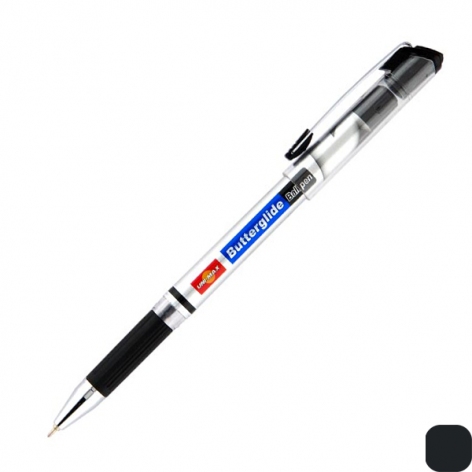 Ручка кулькова масляна Butterglide 0,7 мм Unimax UX-122-01 чорний