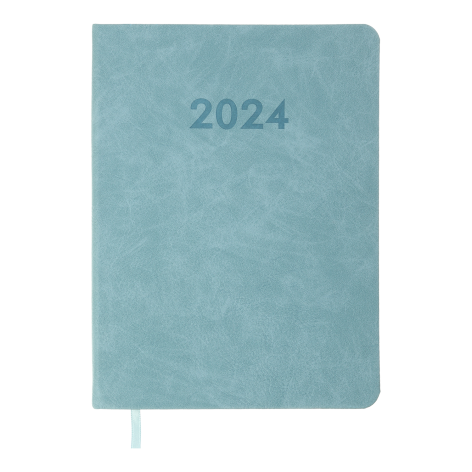 Щоденник  датований 2024 DESEO, А5 Buromax BM.2143-14 блакитний