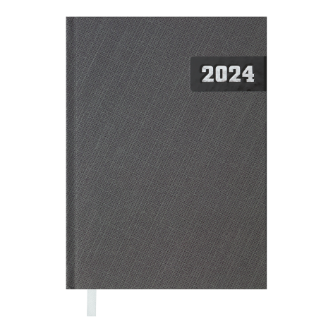 Щоденник  датований 2024 MANLY, А5 Buromax BM.2188-09 сірий