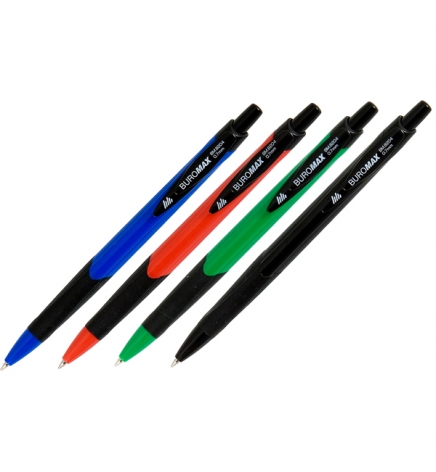 Ручка шариковая автоматическая 0,7 мм,  Buromax BM.8204 синий