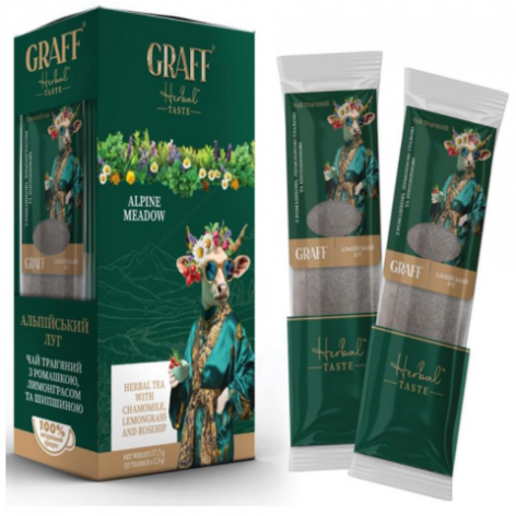 Чай трав'яний 37,5 г (2г*15), кадді-пакет «Alpine Meadow/Альпійський луг»  GRAFF gr.12119