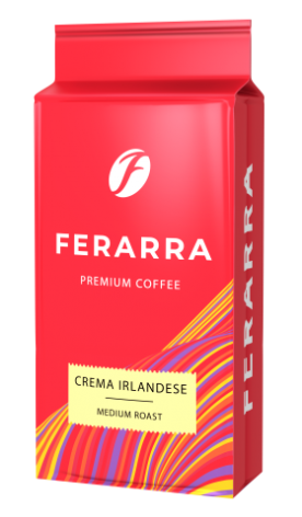 Кава мелена CAFFE CREMA IRLANDESE, вакуумне пакування 250г, FERARRA fr.18472
