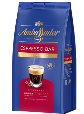 Кава в зернах Ambassador Espresso Bar, пакет 1000г, am.52087