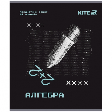 Зошит предметий 48 л., клітинка, Techno Kite k25-240-3 алгебра
