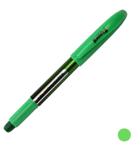 Маркер текстовий Gel Highlighter 1-4 мм, зелений, овальний письмовий вузол, Axent 5601-02-А