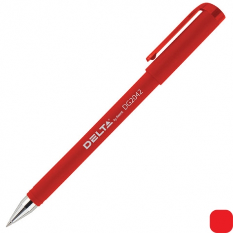 Ручка гелева Delta by Axent DG2042-06 червоний