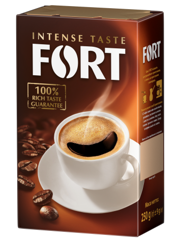 Кава мелена Fort,  вакуумне пакування 250г, ft.11106