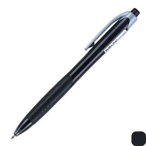Ручка кулькова автоматична 0,7 мм Delta by Axent DB2035-01 чорний