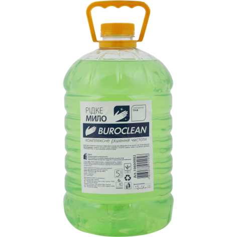 Мило рідке 5 літрів ТРАВ'ЯНЕ BUROCLEAN 10600002