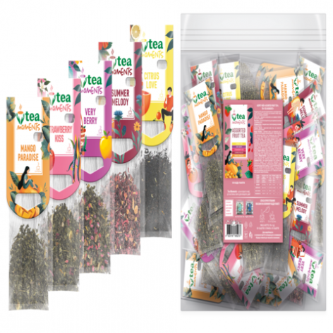 Чай фруктовий асорті 114г (2.2г*50),  кадді - пакет  «Assorted Fuit tea»  Tea Moments  tm.05273