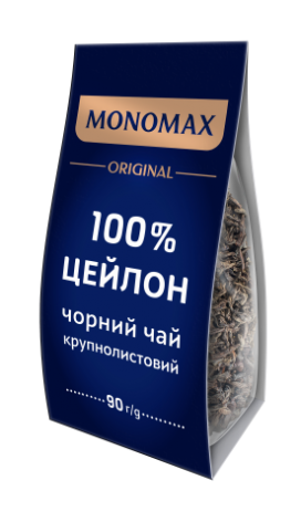 Чай чорний 90г, лист, 100% CEYLON КРУПНОЛИСТОВИЙ, МОNОМАХ mn.02035