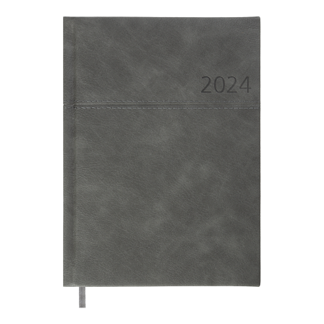 Щоденник  датований 2024 ORION, А5 Buromax BM.2150-09 сірий