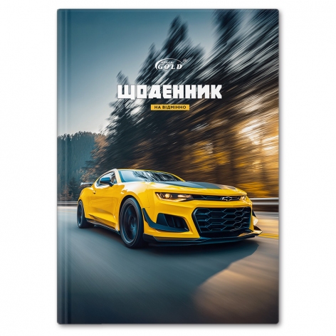 Дневник школьный 162х225 мм, твердая обложка Gold Brisk №72179