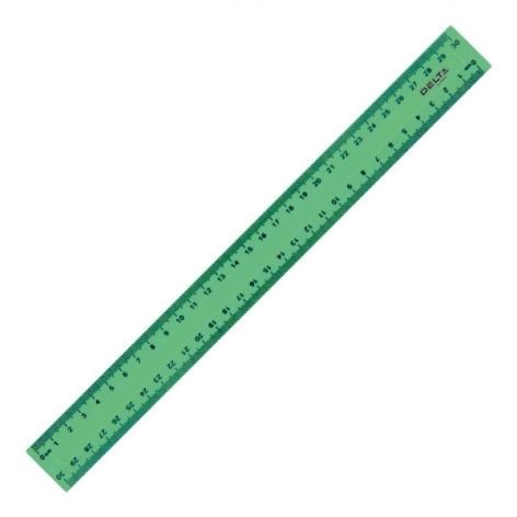 Лінійка пластикова 30 см Delta by Axent D9800-02 зелений