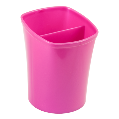 Підставка для ручок чотирикутна 70x70x100 мм пластикова Zibi  Kavdrik ZB.3001-10 рожева