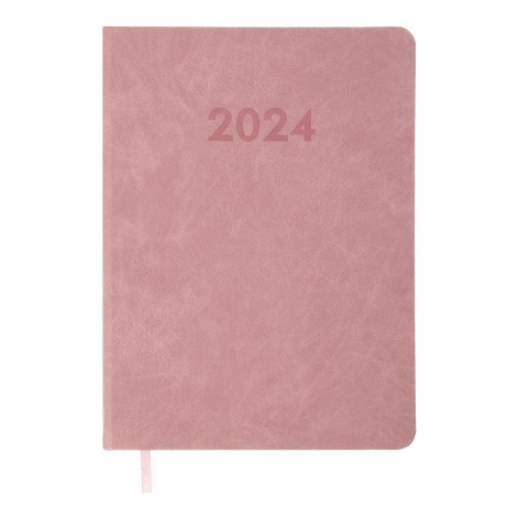 Щоденник  датований 2024 DESEO, А5 Buromax BM.2143-10 рожевий