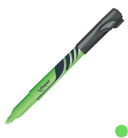Маркер текстовий FLUO PEPS Pen 1-4 мм клиновидний письмовий вузол MAPED MP.734033 зелений