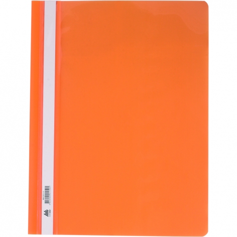 Папка-швидкозшивач А4 пластикова з прозорим верхом Buromax BM.3311-11 помаранчевий
