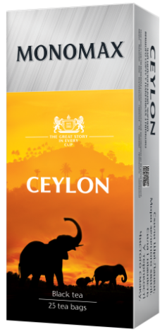 Чай чорний 50г (2г*25 пакетиків) CEYLON, МОNОМАХ mn.32507