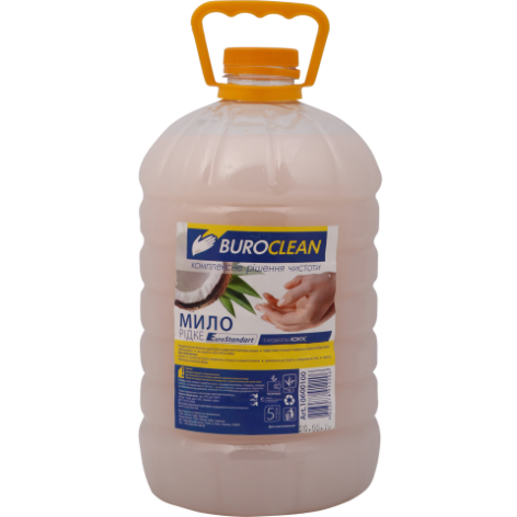 Мило рідке EuroStandart 5 літрів КОКОС BUROCLEAN 10600100