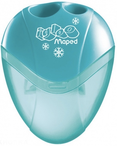Точилка с контейнером двойная I-GLOO MAPED MP.534756 бирюзовый корпус