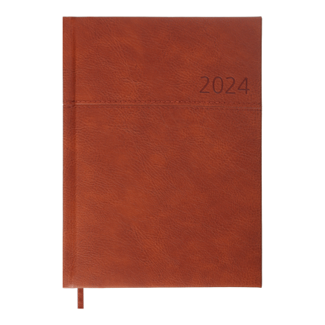Щоденник  датований 2024 ORION, А5 Buromax BM.2150-18 світло-коричневий