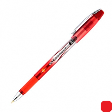 Ручка кулькова масляна Ultraglide  1,0 мм Unimax UX-114-06 червоний