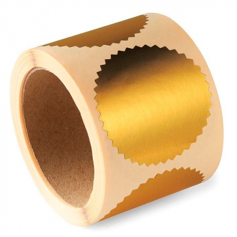 Лейбл для рельефных печатей D50 мм, золотой (50 шт.) M&R  MR 300 gold