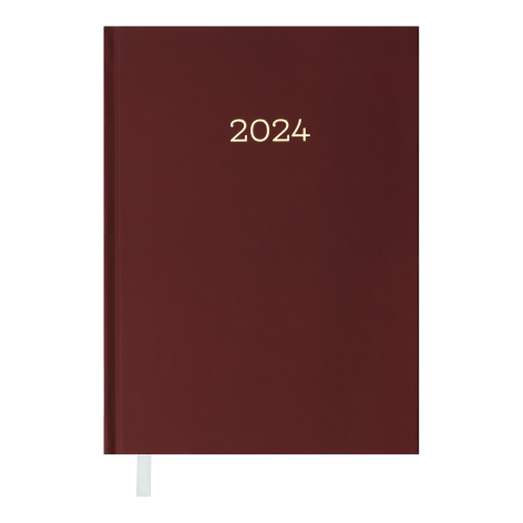 Щоденник  датований 2024 MONOCHROME, А5 Buromax BM.2160-13 бордовий