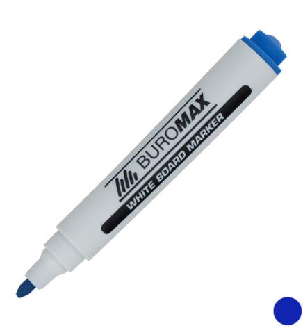 Маркер для дошок, 2-4 мм, конусний письмовий вузол, синій Вuromax BM.8800-02