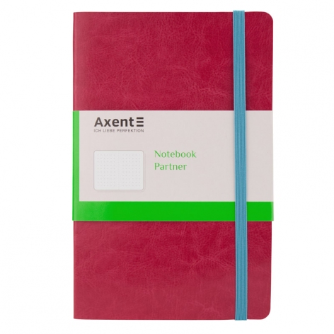 Записна книжка Partner Flex, 125*195, 96л, папір в крапку, рожева, AXENT 8209-10-А