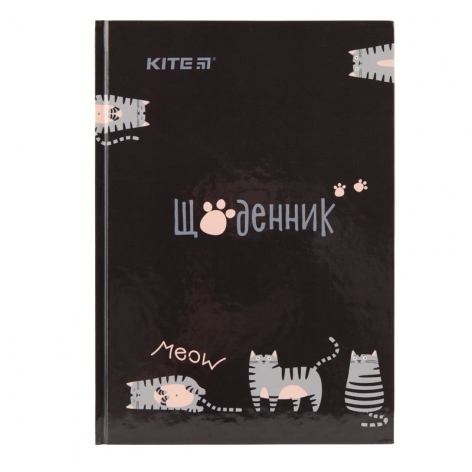 Щоденник шкільний в твердій обкладинці KITE k19-262-3 Meow