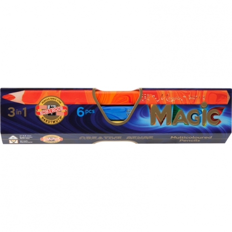 Олівець багатокольоровий Magic комплект 6 штук Koh-i-noor 340800