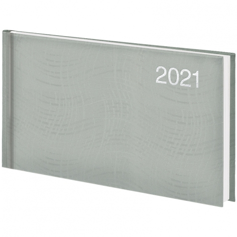 Щотижневик датований BRUNNEN 2021 Wave кишеньковий, срібний 73-755 76 921