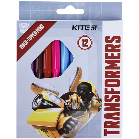 Фломастеры 12 цветов Transformers Kite tf21-047
