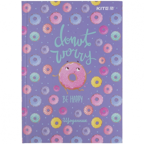Щоденник шкільний KITE k21-262-9 тверда палітурка, Donut