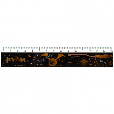 Лінійка пластикова, 15см Harry Potter Kite hp23-090