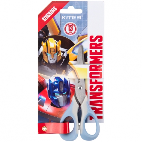 Ножиці дитячі з гумовими вставками, 13 см Transformers Kite tf23-016