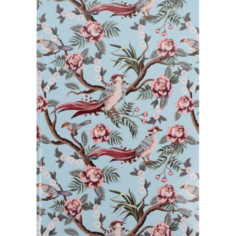 Записна книжка А4, 96 арк. в клітинку в твердій  обкладинці Birds&Flowers-1 Axent 8422-568-a