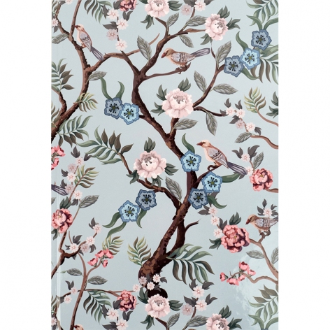 Записна книжка А4, 96 арк. в клітинку в твердій  обкладинці Birds&Flowers-3 Axent 8422-570-a