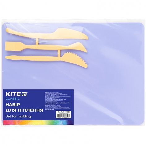 Комплект для ліпки (бузкова дощечка 180х250 мм + 3 стека) Classic Kite k-1140-36