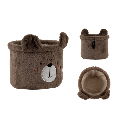 Кошик для зберігання 3100 Sweet Bear 20х16 см, плюшевий Kite k24-3100s-3