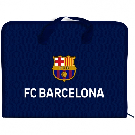 Папка-портфель на блискавці з ручками на одне відділення A4, FC Barcelona Kite bc25-202