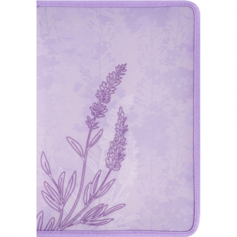 Папка об'ємна на блискавці А4+ Lavender-2 Axent 1804-37-a