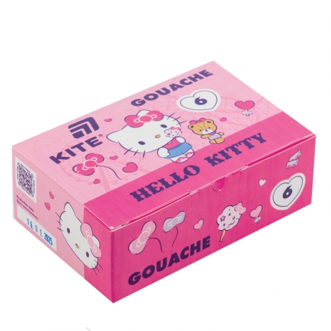 Гуаш, 6 кольорів, 20мл HK Kite hk25-062