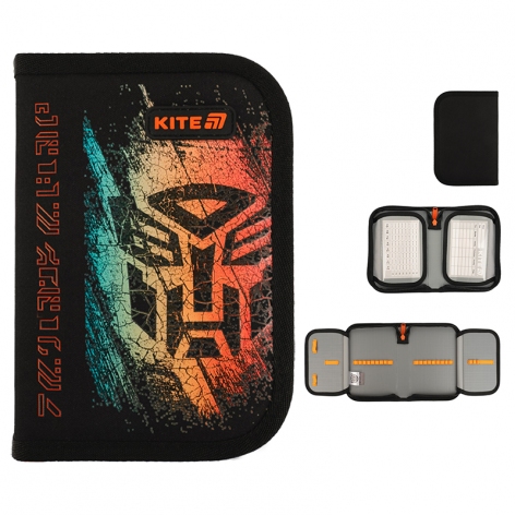 Пенал на одне відділення з двома відворотами без наповнення Transformers Kite tf25-622